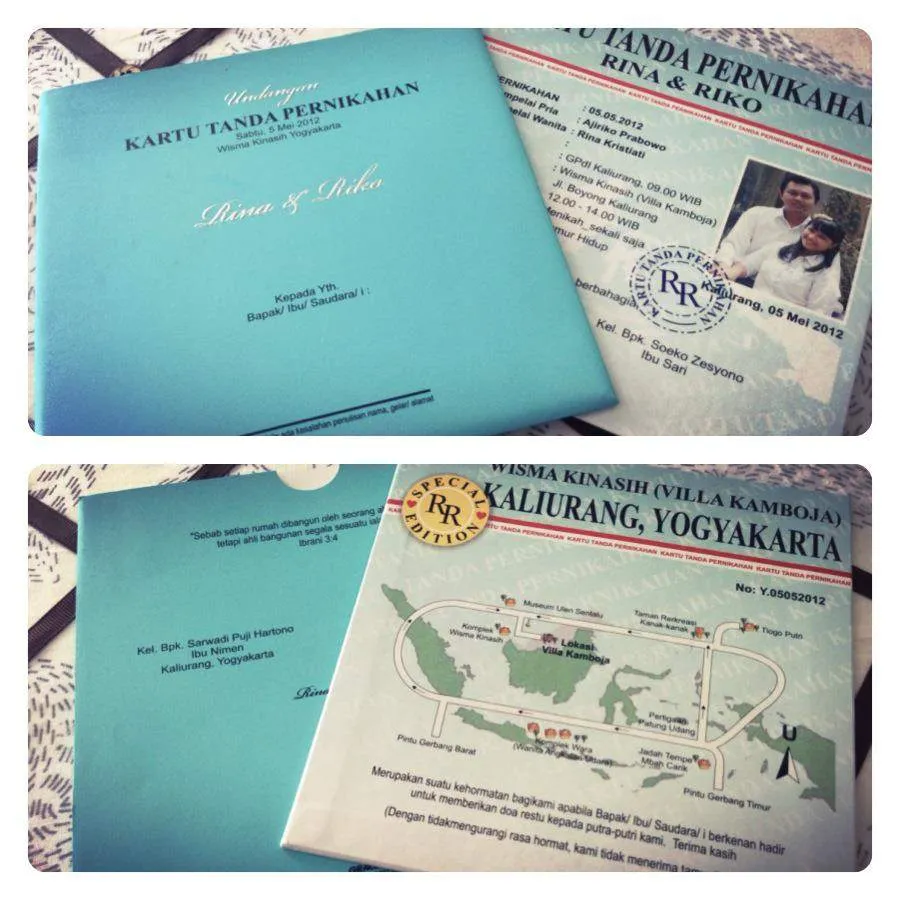 Kartu Undangan Pernikahan Unik