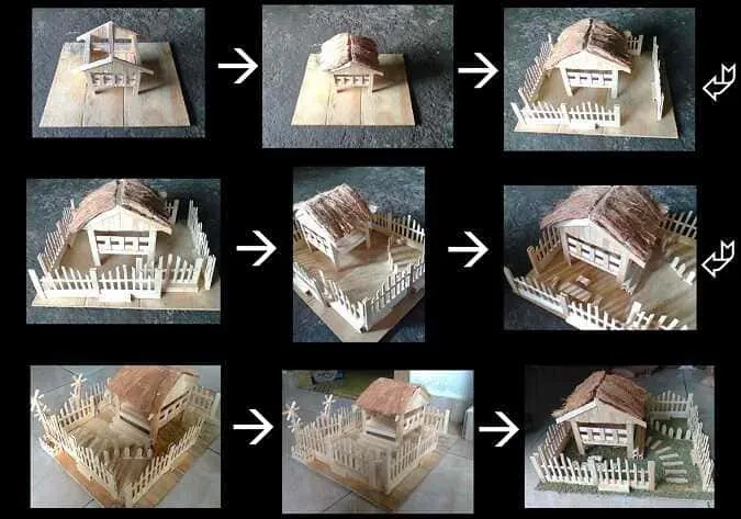 KERAJINAN TANGAN RUMAH DARI STICK ICE CREAM